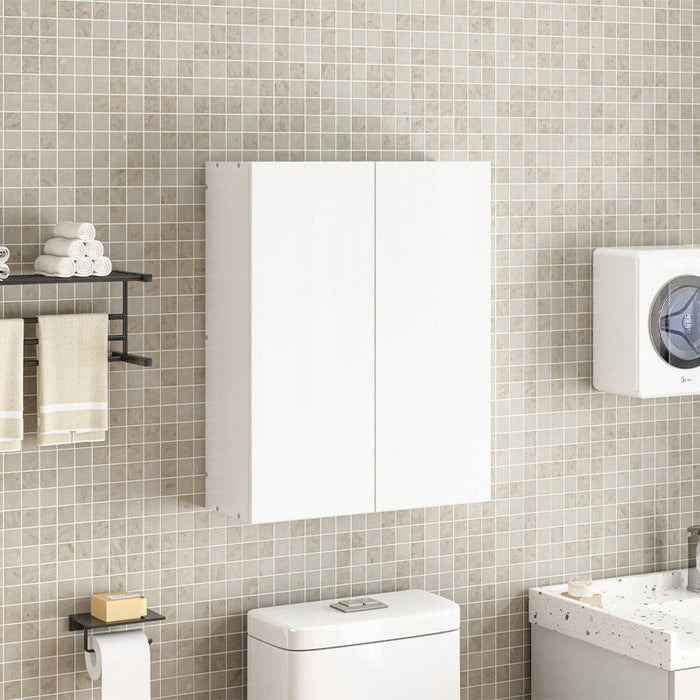 Mobile da Bagno Sospeso 60 cm 2 Ante Moderno e Salvaspazio