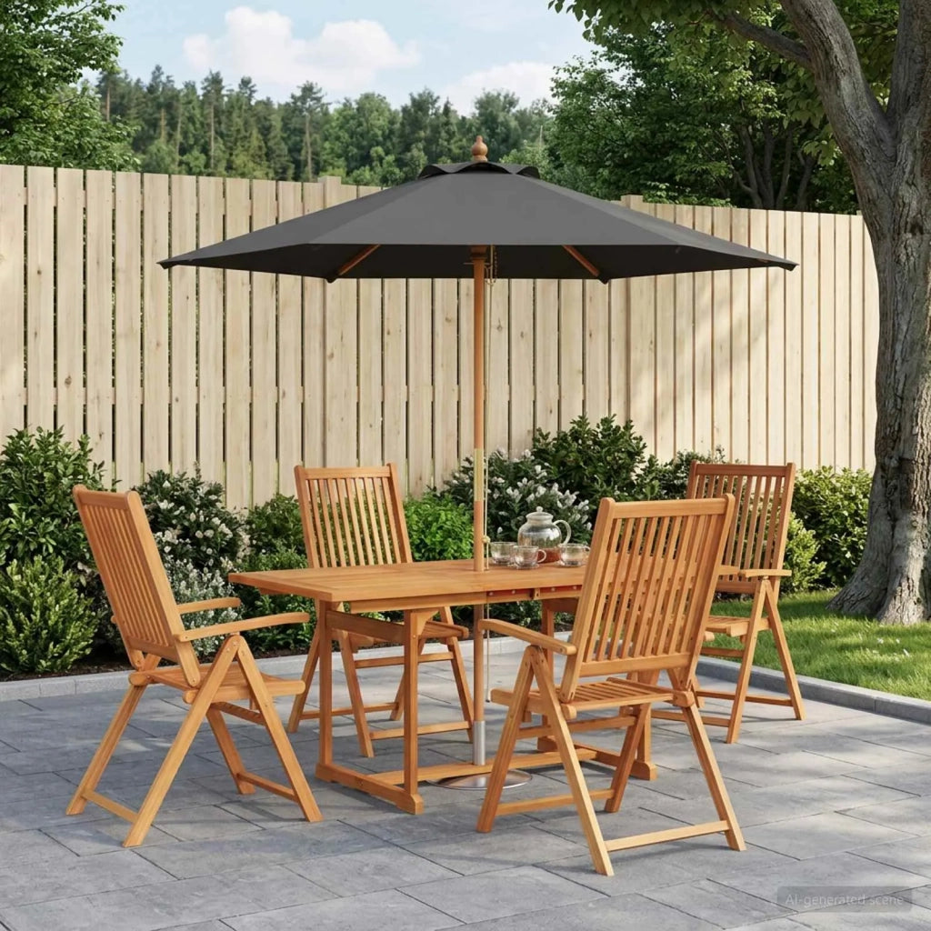 Set da pranzo da esterno con ombrellone 6 pz 3438531