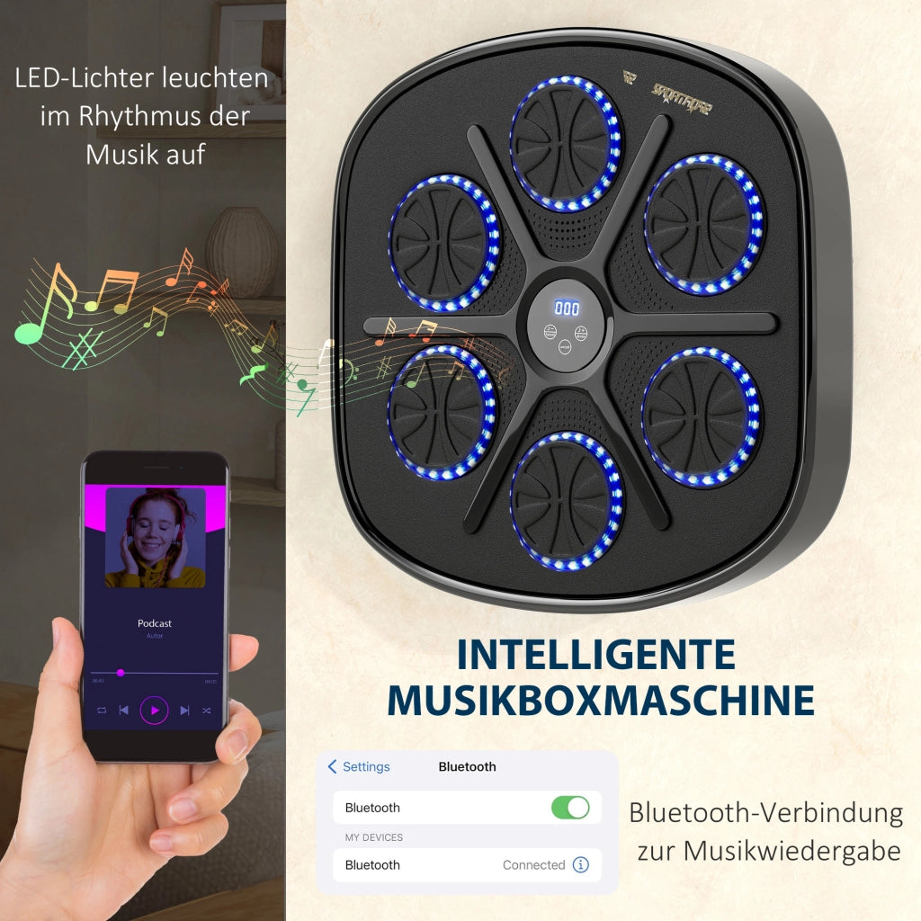 Macchina da Boxe Musicale ¨C zephmum ¨C Nero