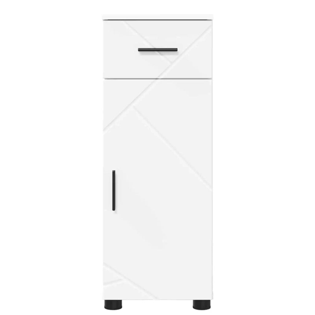 Mobile da Bagno con cassetto con porta Bianco 30 x 35 x 80 cm 883324