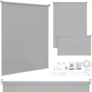 Tendal di Ombreggiamento 180x140cm - Grigio Chiaro - Impermeabile e Protezione UV 80% - 2 Pezzi