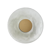 SOLARIS – Applique di Design 12W 3000K Oro con Vetro Martellato Fumè, CRI90, Dimmerabile a Taglio di Fase - Rossini Group