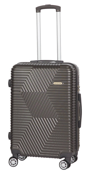 Set 3 Valigie Trolley Rigide in ABS 4 Ruote TSA Ravizzoni Haiti Antracite