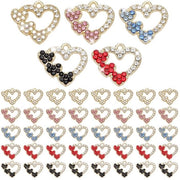 40 Stuks Metalen Hart Bedels per Sieraden Maken