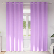 Tende Blackout con Anelli 2 pcs Viola 260 x 140 cm Poliestere 4107382