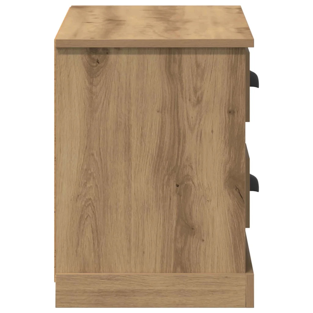 Mobile TV con cassetto-Credenza TV-Console TV Rovere artigianale 99,5 x 35,5 x 48 cm
