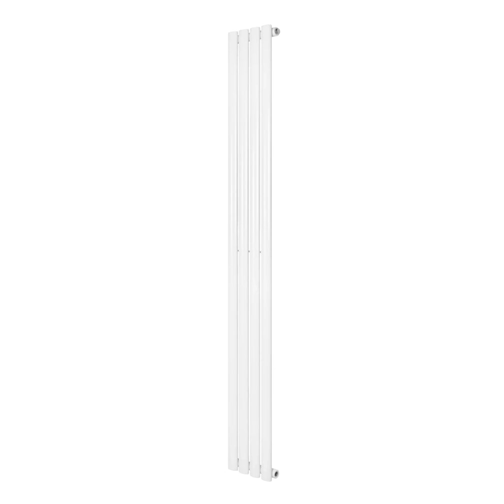 Radiatore Verticale Design Ovale Colonna Singola Bianco 1800x240 mm