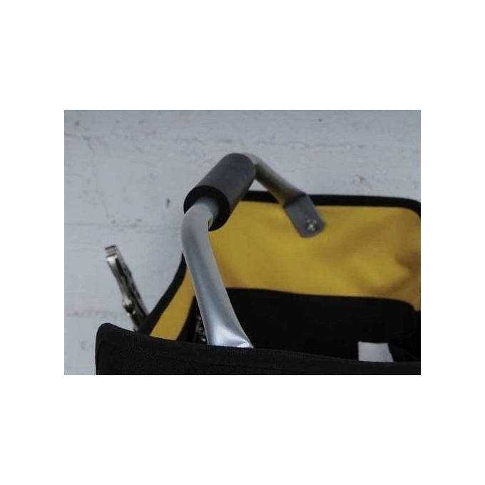 Stanley 1-96-182 Cestello Portautensili 16'' Borsa Porta Attrezzi 18L 15 Kg Cordura Nylon base impermeabile colore Nero Giallo