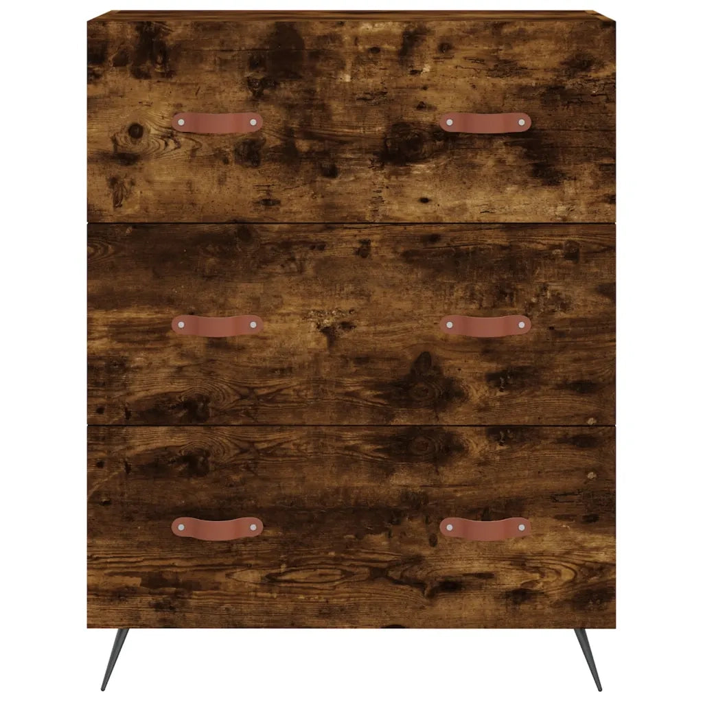 Credenza Rovere Fumo  69,5x34x180 cm in Legno Multistrato 3195824