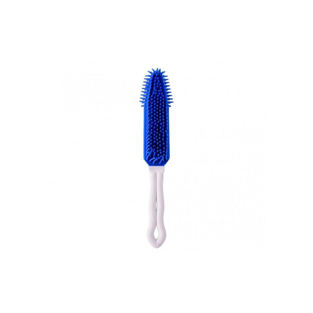 Trade Shop - Spazzola Per Cani E Gatti Silicone 27cm 3 Colori Scioglinodi Cura Animali Pelo -