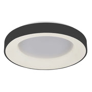 Plafoniera LED Italux Giulia tonda nera 48cm 40W 3000K