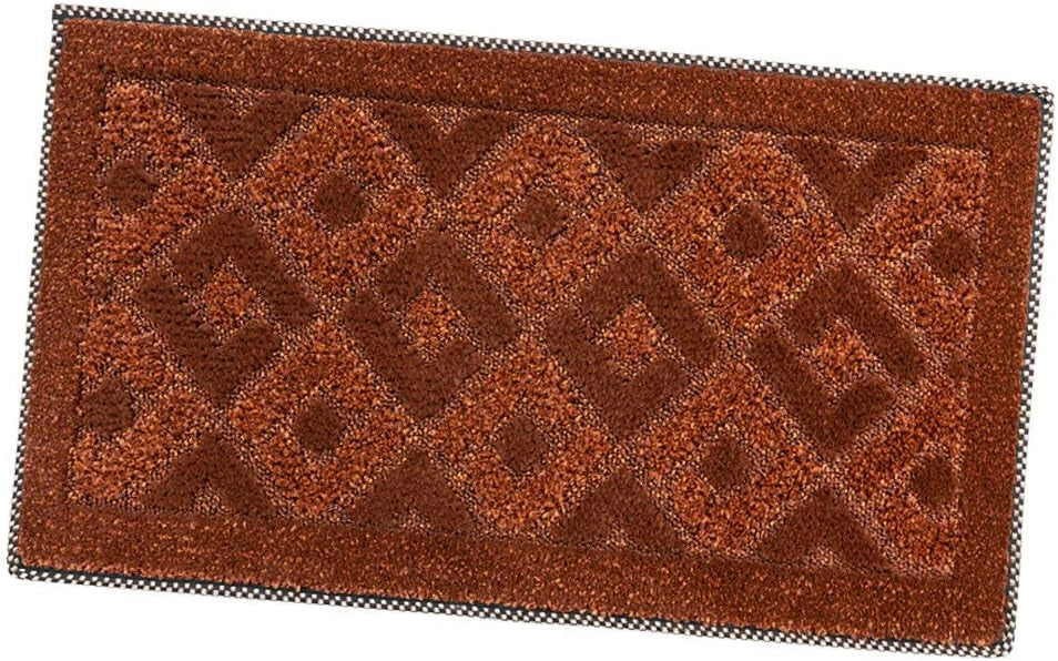 Zerbino Ingresso 50x80 cm Asciugapassi Assorbente Antiscivolo Vellutato Made In Italy Arancione