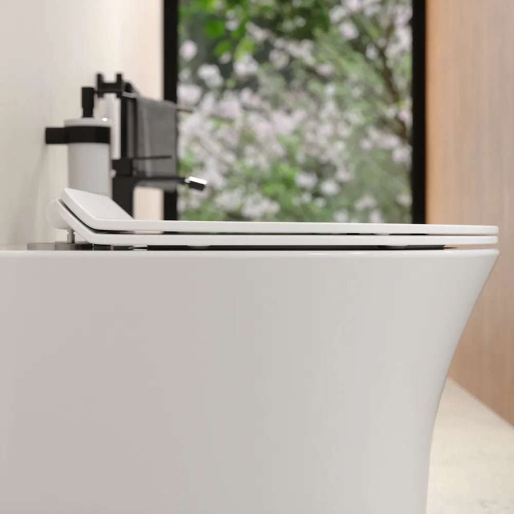 Sanitari filomuro in ceramica rimless  wc e bidet | Sofia