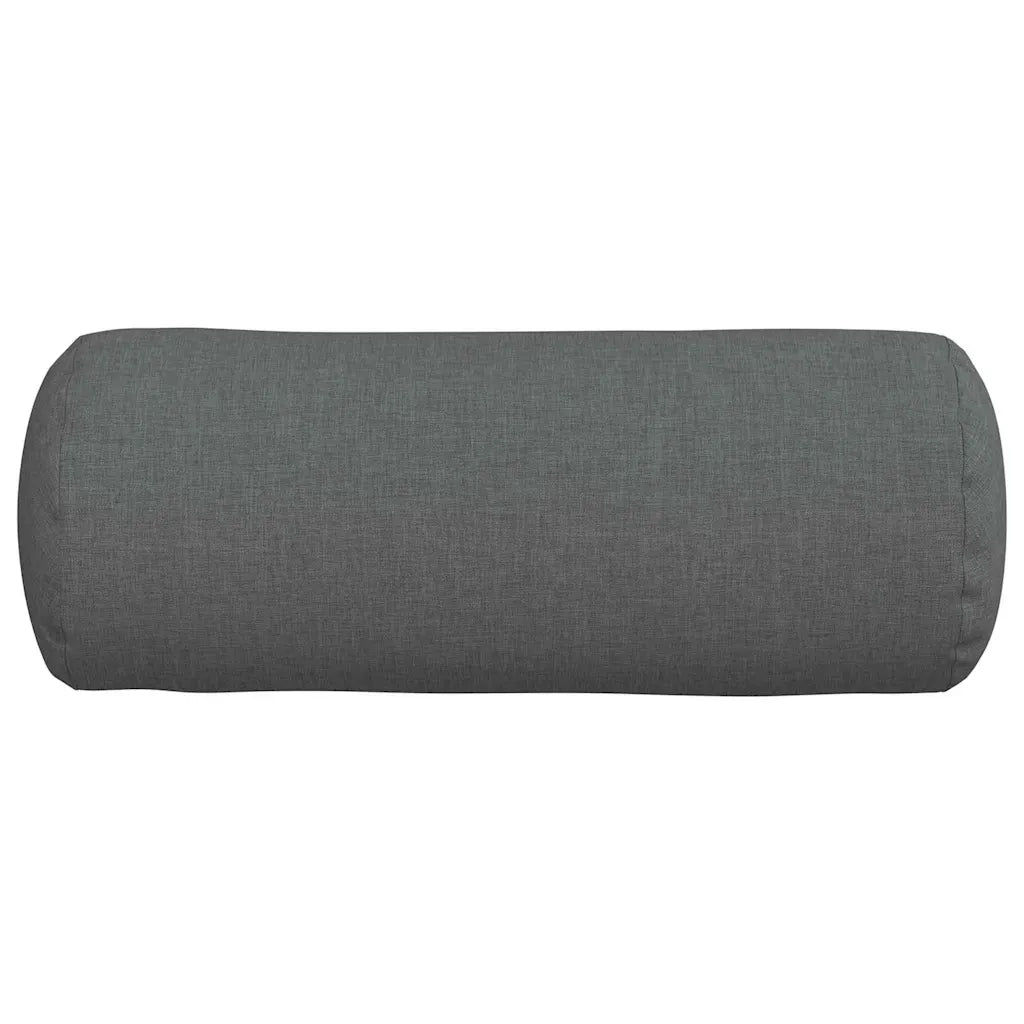 Cuscini a rullo 2 pcs Grigio scuro Ø 15 x 40 cm Tessuto