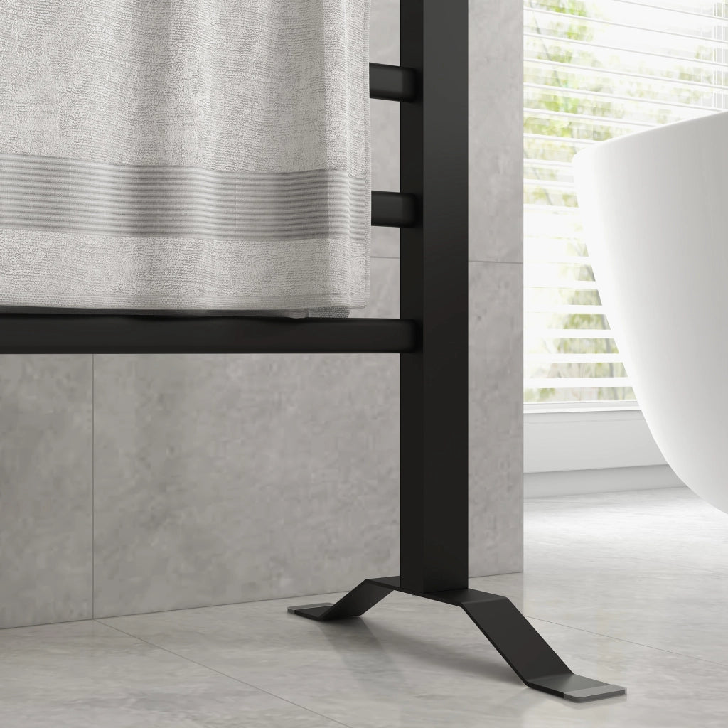 Scaldasalviette Elettrico 8 Barre ¨C zephmum ¨C Nero 53x35x90 cm