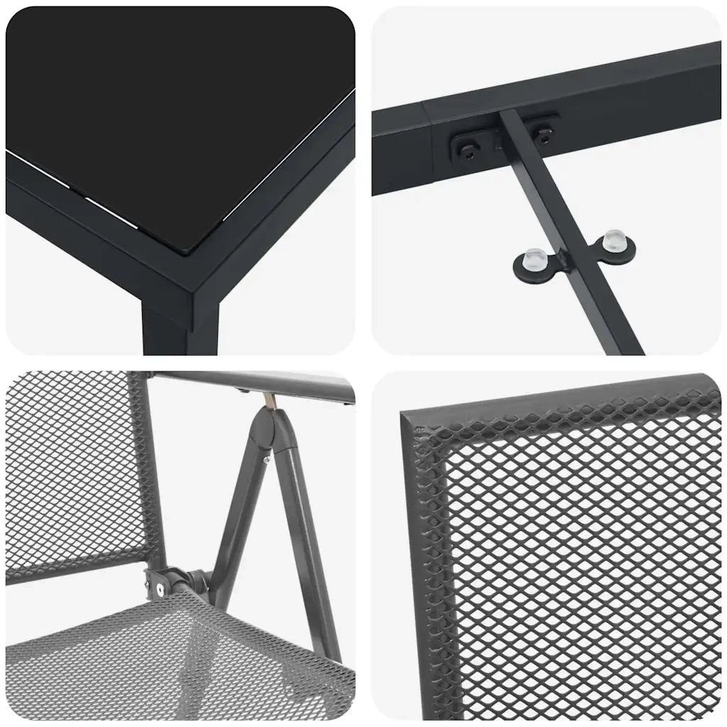 Set da Pranzo per Giardino 3 pcs Antracite 3379289