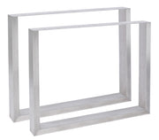Set di 2 gambe da tavolo Velden acciaio ,90 cm