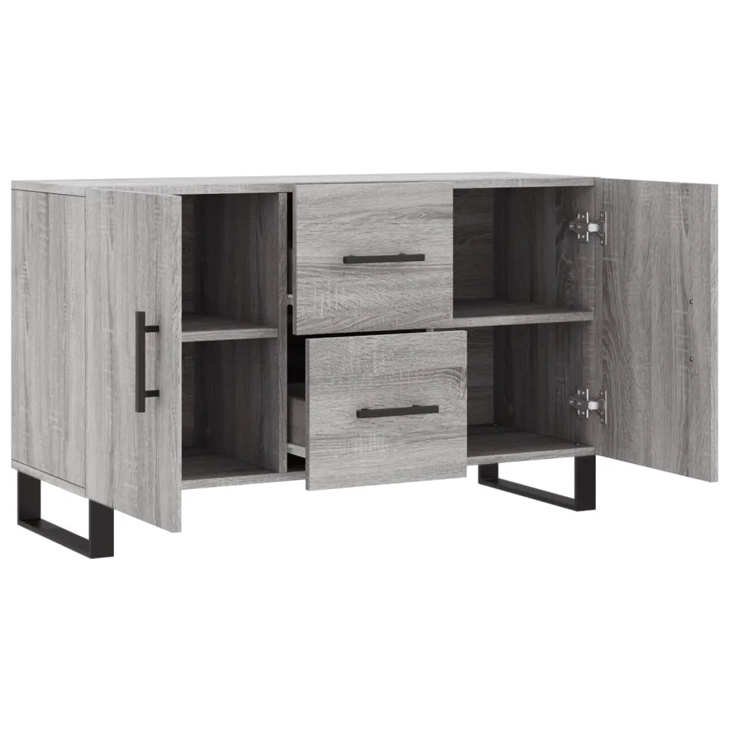Credenza-Buffet-Armadio da cucina Grigio Sonoma 100x36x60 cm in Legno Multistrato 649672