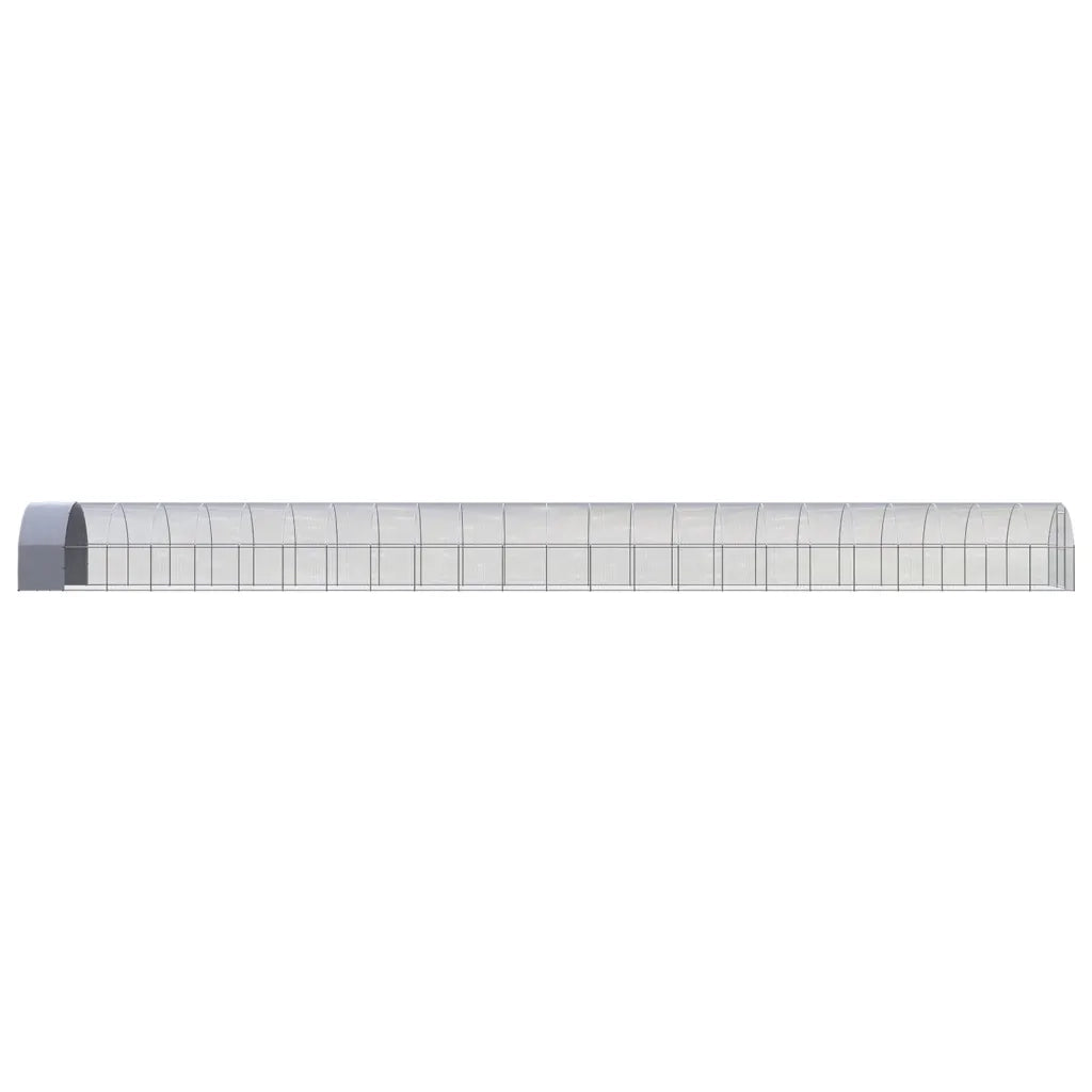 Pollaio per Esterni 3x24x2 m in Acciaio Zincato 3095480
