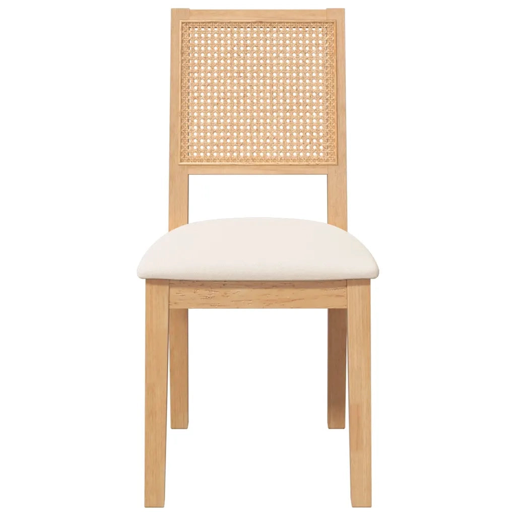 Sedie da Pranzo con Cuscini 2 pz in Legno Massello di Hevea 4102478
