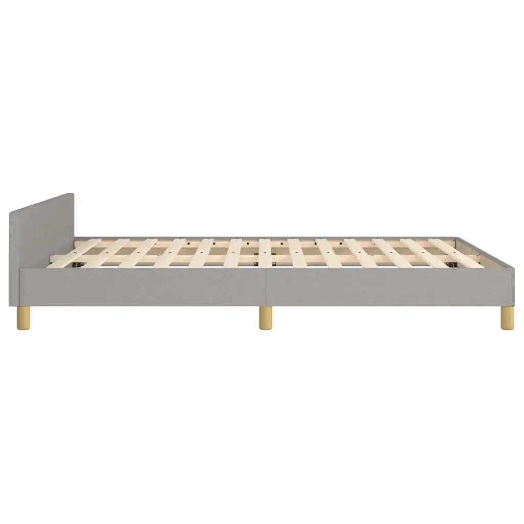 Giroletto senza Materasso-Struttura Letto Grigio Chiaro 140x200 cm Tessuto 893805