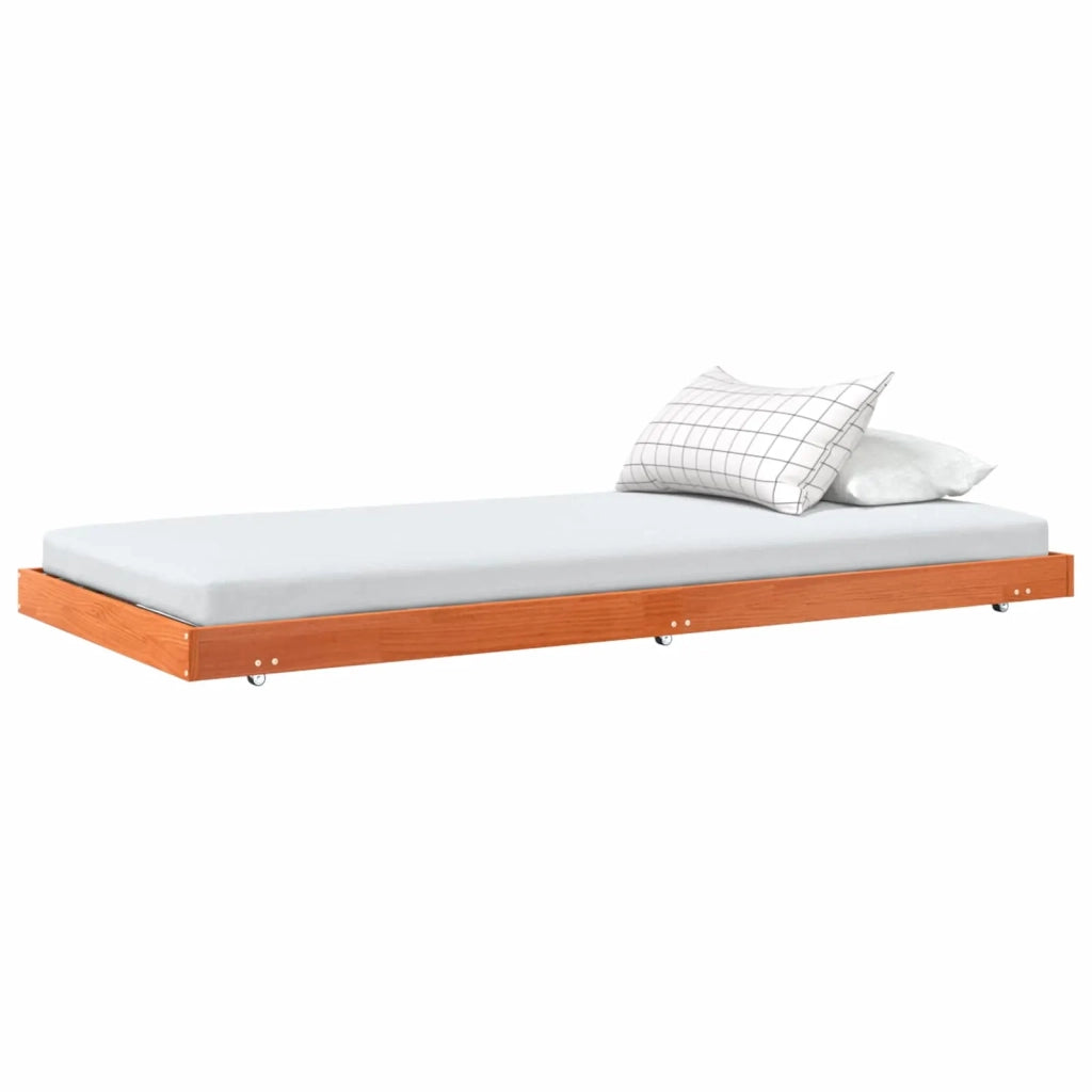 Struttura del letto Marrone cerato 90 x 190 cm Pino massello