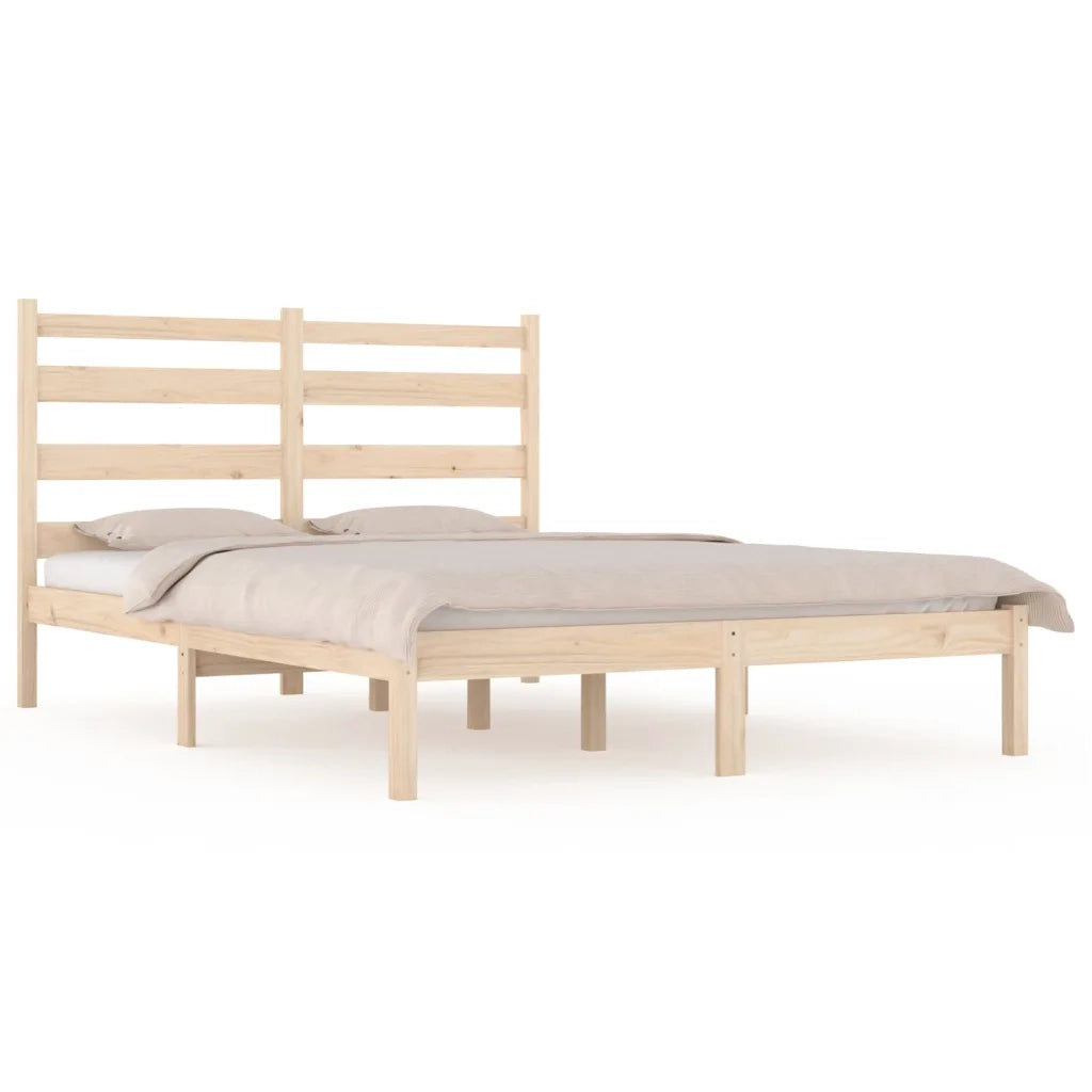 Giroletto-Struttura Letto in Legno Massello di Pino 200x200 cm 929041