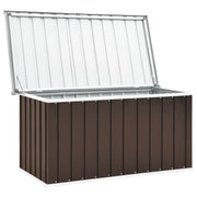 Cassapanca da giardino 129 x 67 x 65 cm marrone 02_0013097