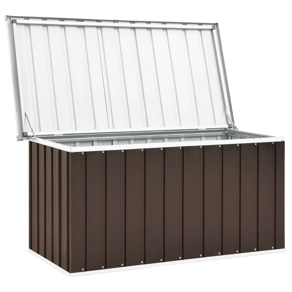 Cassapanca da giardino 129 x 67 x 65 cm marrone 02_0013097