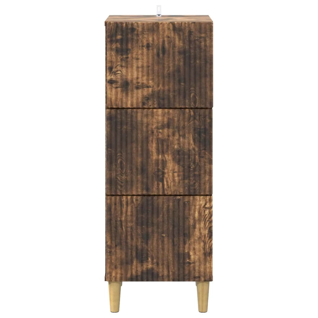 Mobile con Cassetti Rovere Fumo 33 x 34,5 x 90 cm 894620
