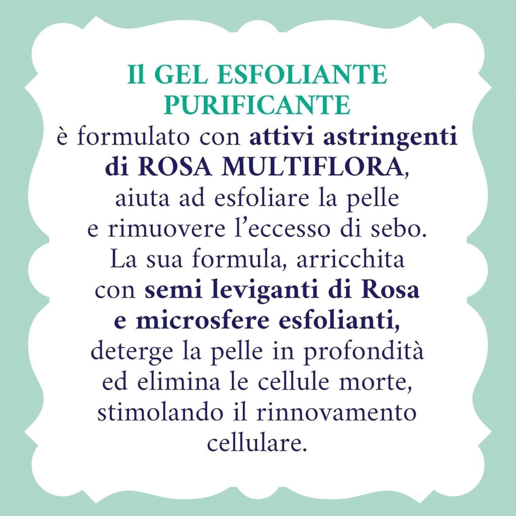 ACQUA ALLE ROSE GEL ESFOLIANTE QUOTIDIANO PURIFICANTE PER PELLI NORMALI E MISTE 150 ML