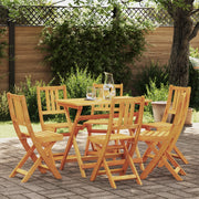 Sedie da Giardino Pieghevoli 6 pz 36x46x86 cm Legno Massello di Acacia