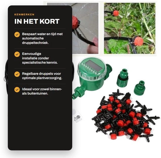 Kit di irrigazione a gocce automatico 20m