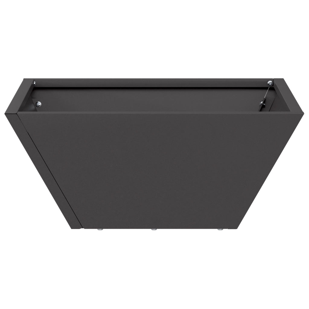 Fioriera in Metallo Nera Metallo 35 x 35 x 15 cm Robusta