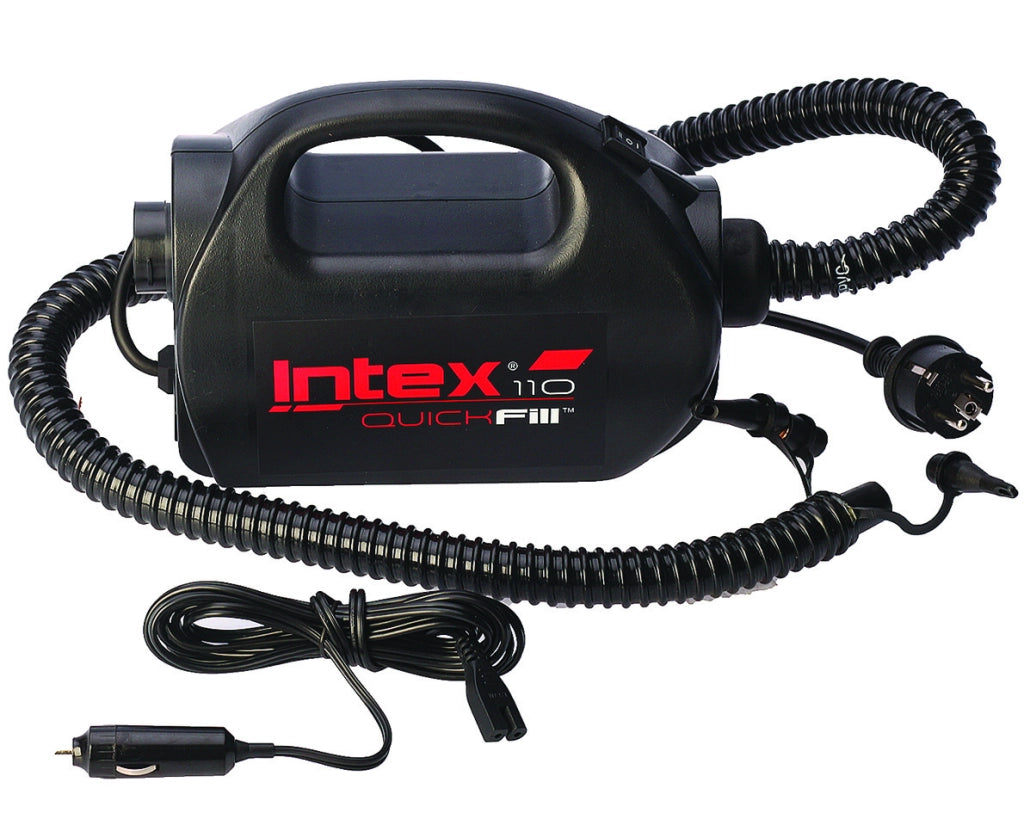 POMPA ELETTRICA QUICK FILL 220240V O 12V CON ACCENDISIGARI  peso kg.7,2 (68609)    INTEX