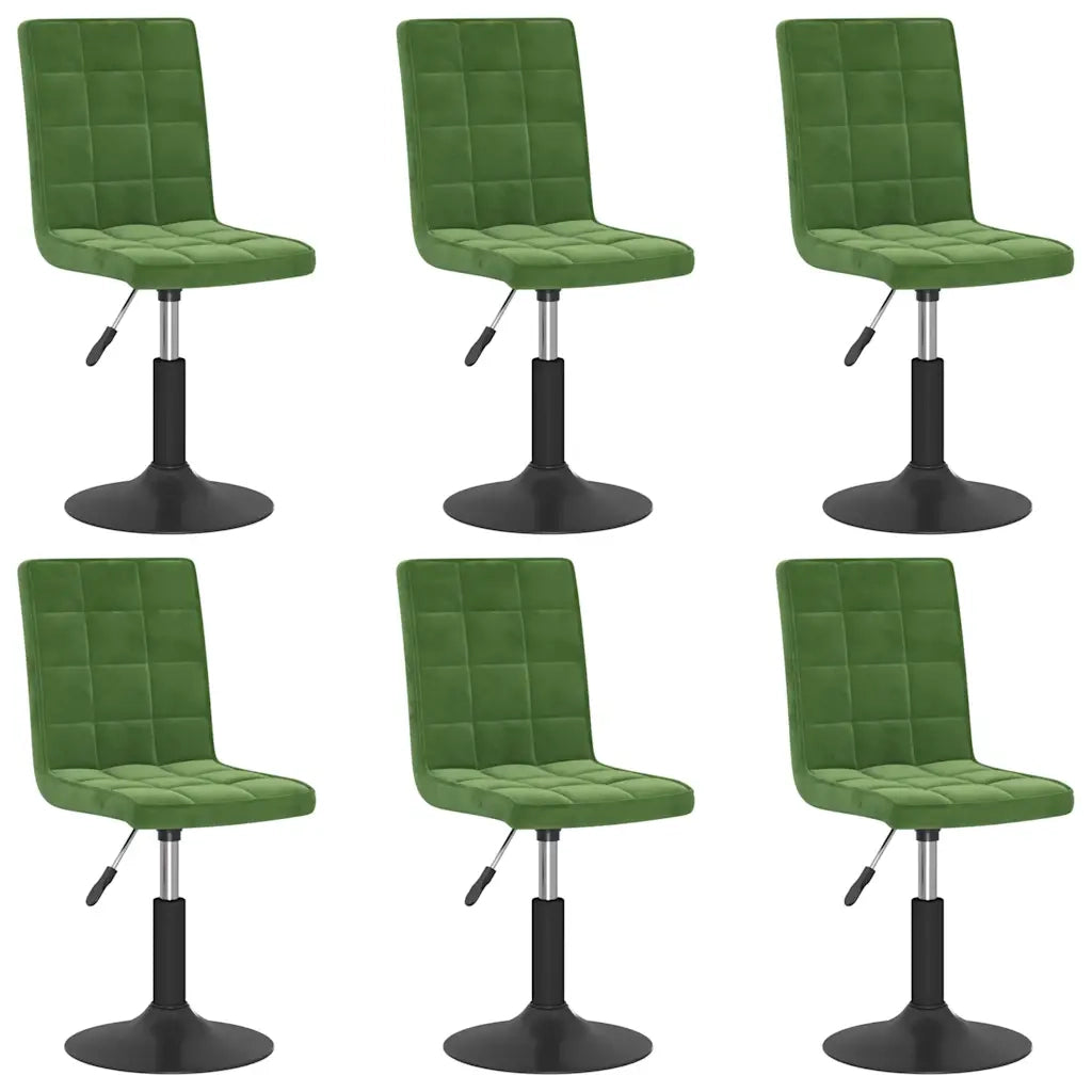 Sedie da Pranzo Girevoli 2 pz Verde Scuro in Velluto 3089303