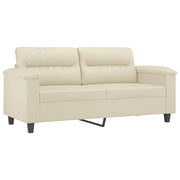 Divano | Divano da soggiorno | Sofa a 2 Posti Crema 140 cm in Similpelle