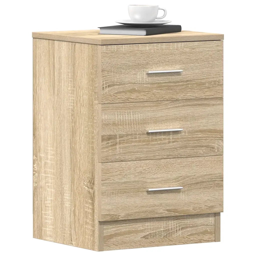 Comodini 2 pz Rovere Sonoma 38x35x56 cm in Legno Multistrato 800457