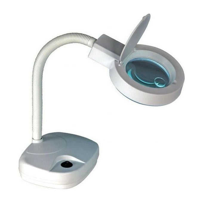 Velamp LE004LED Lampada da Tavolo con Lente di Ingrandimento in Vetro 3-12 Diottrie 6 W 560 Lumen colore Bianco