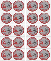 Set di Etichette di Tracciamento e Sicurezza GPS da 20 pezzi per uso Interno ed Esterno - Etichetta Antifurto - Formato Rettilineo - 7,5 x 3 cm