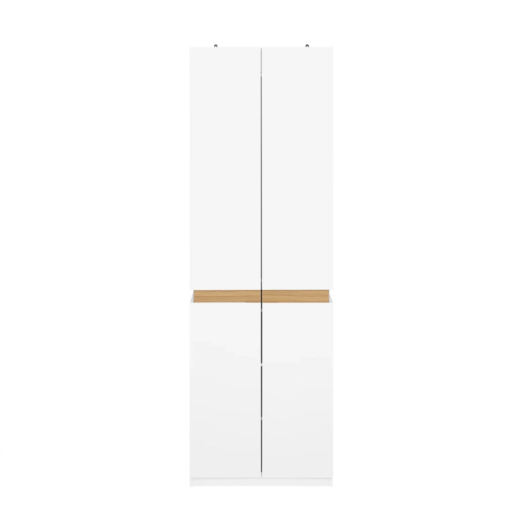 Armadio alto Mobile da ingresso Armadio multifunzionale Bianco 61x30x192cm KSB01-W