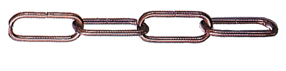 CATENA P/LAMPADARIO FILO TONDO 3,8 MM BRONZ*- 15,0 metri