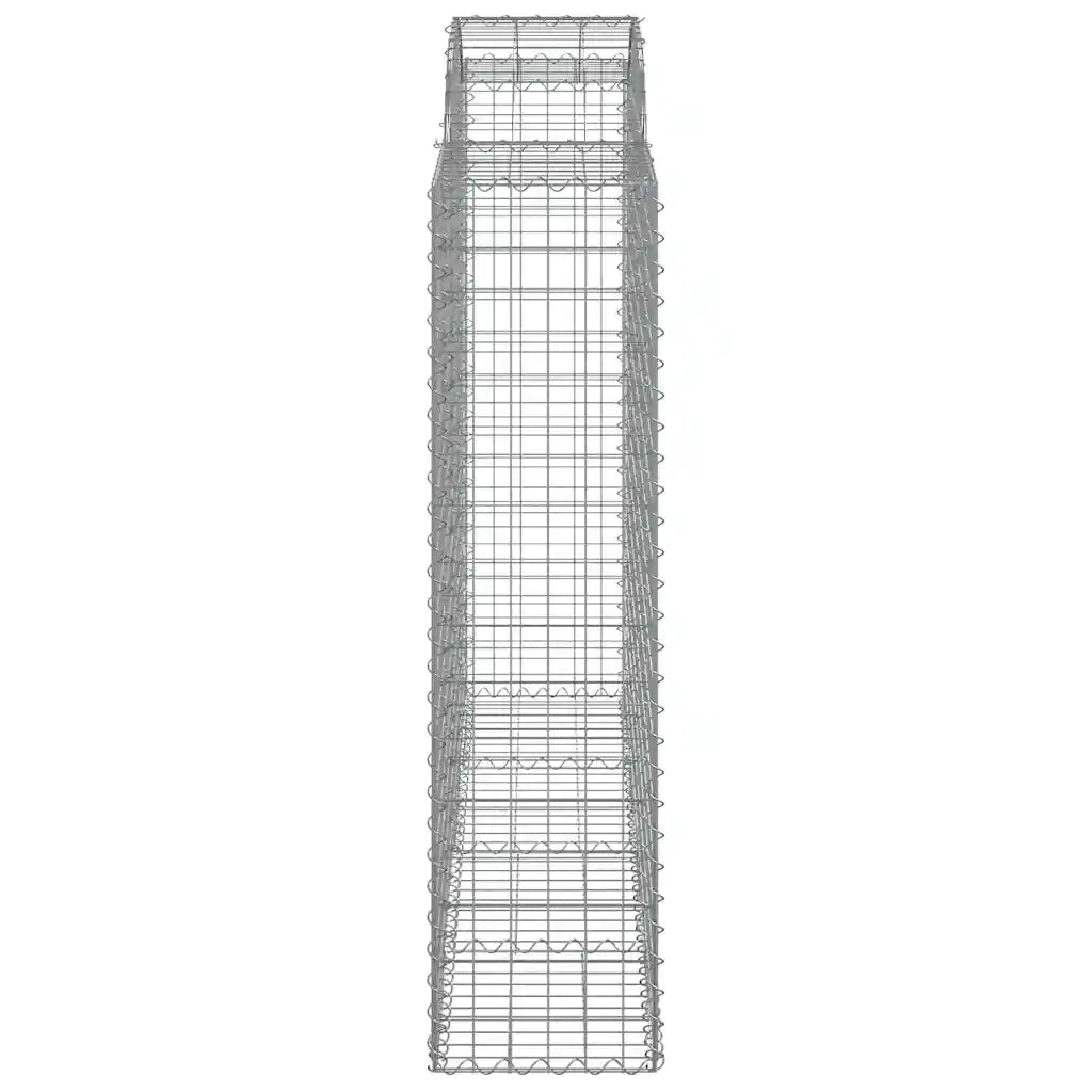 Cesti Gabbioni ad Arco 15 pz 200x50x160/180 cm Ferro Zincato 3146396