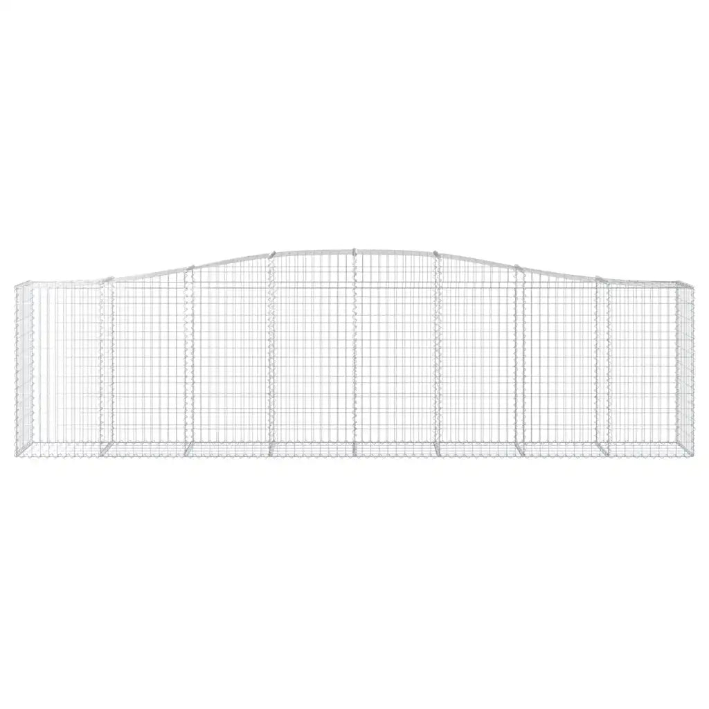 Cesti Gabbioni ad Arco 9 pz 400x50x100/120 cm Ferro Zincato 3145963