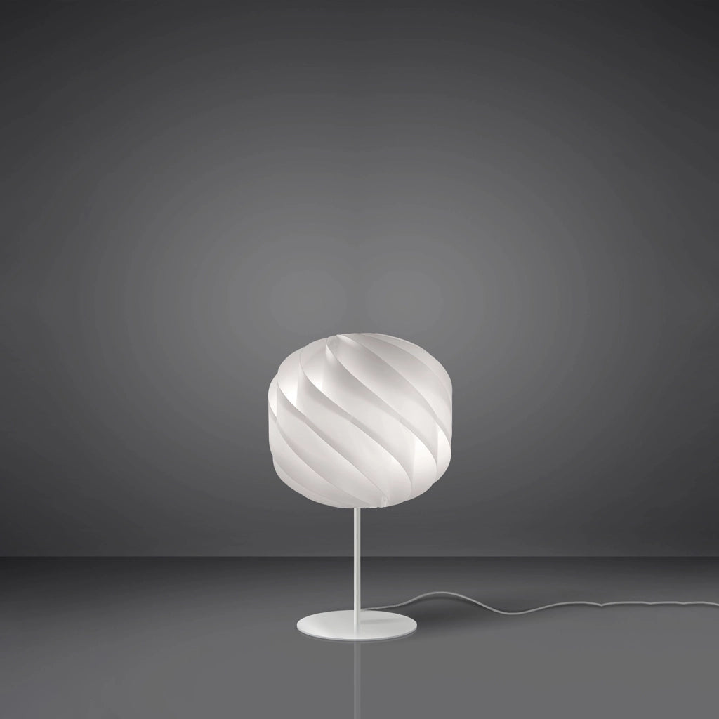 Lampada Da Scrivania-Ufficio Moderna Globe Polilux ® Bianco E Metallo 1 Luce E27