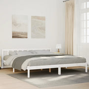 vidaXL Letto Extra Lungo senza Materasso Bianco 180x220 cm in Pino
