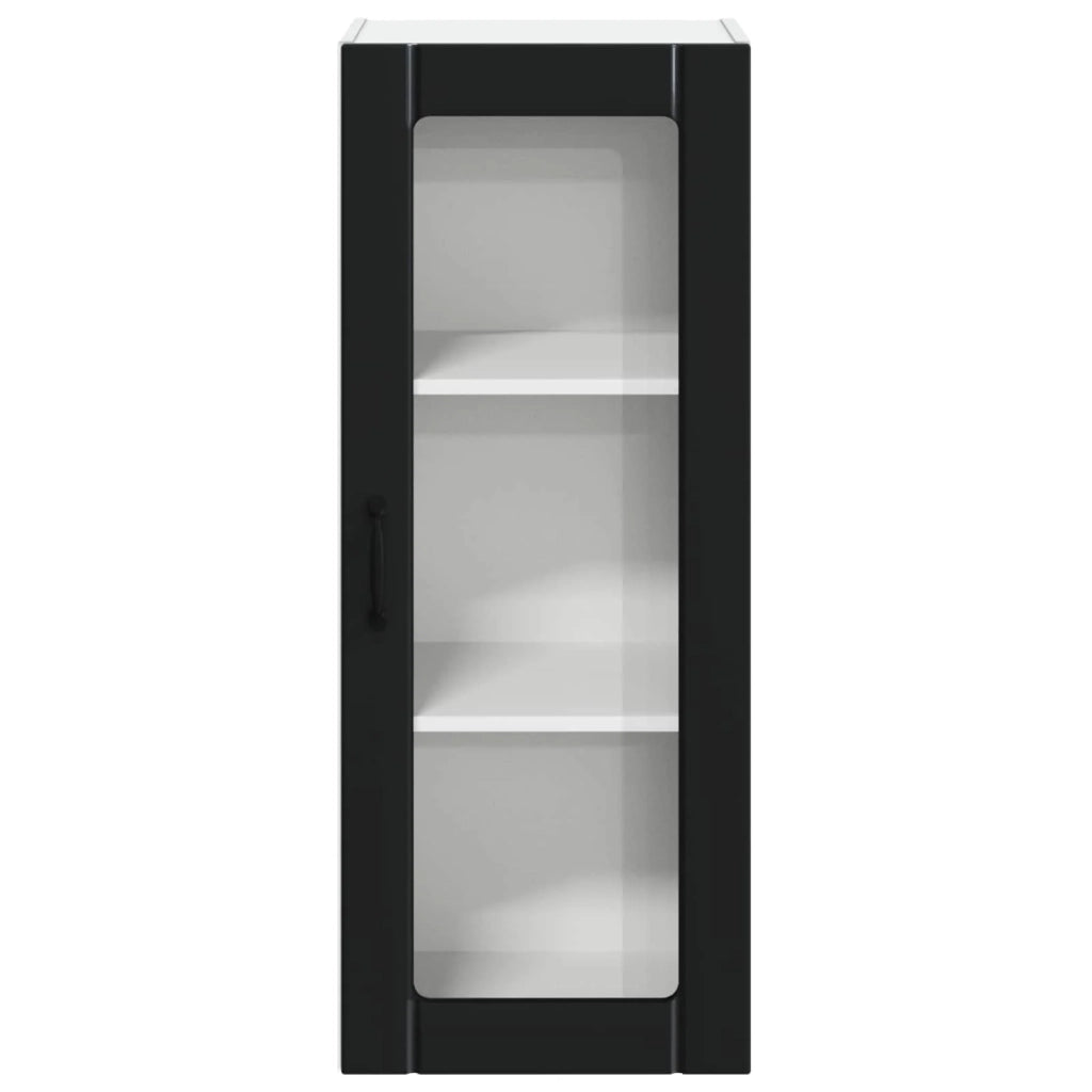 Mobile da cucina moderno con pratico spazio di archiviazione 40 x 31 x 100 cm legno ingegnerizzato nero 02_0054113