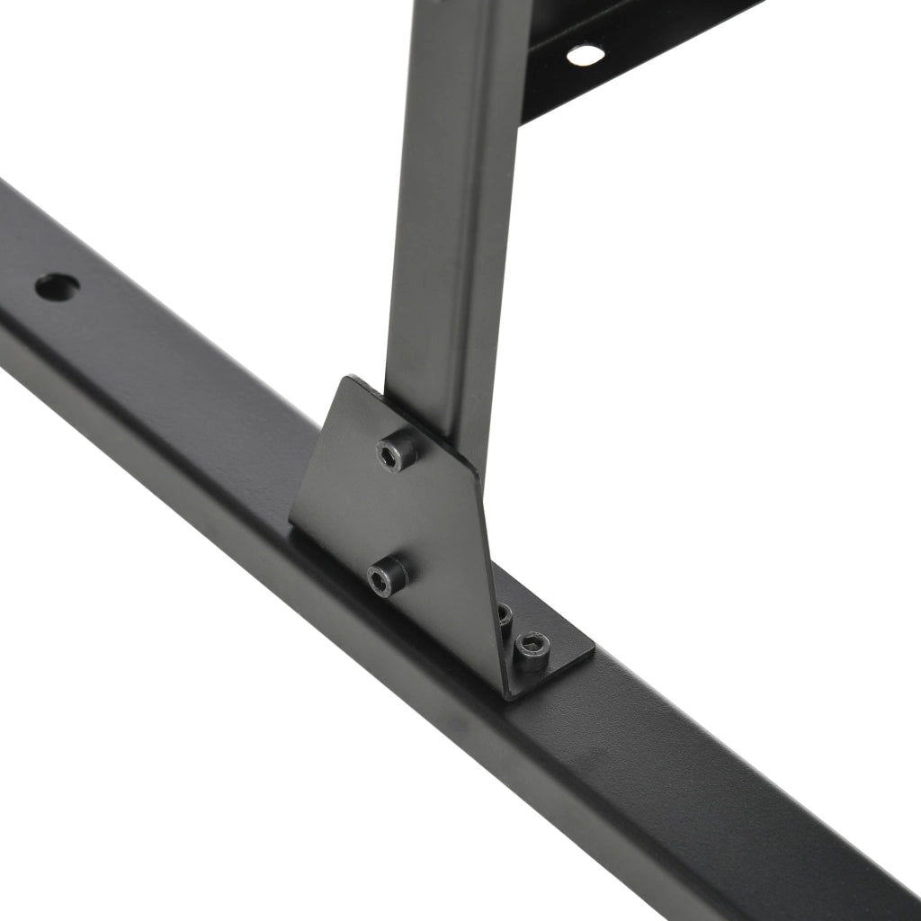 Paravento Separè da Esterno 122x45x198 cm con Motivi a Salice e 2 Piedini in Acciaio Nero