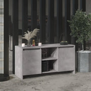 Mobile Porta TV Grigio Cemento 102x37,5x52,5 cm in Truciolato 809795