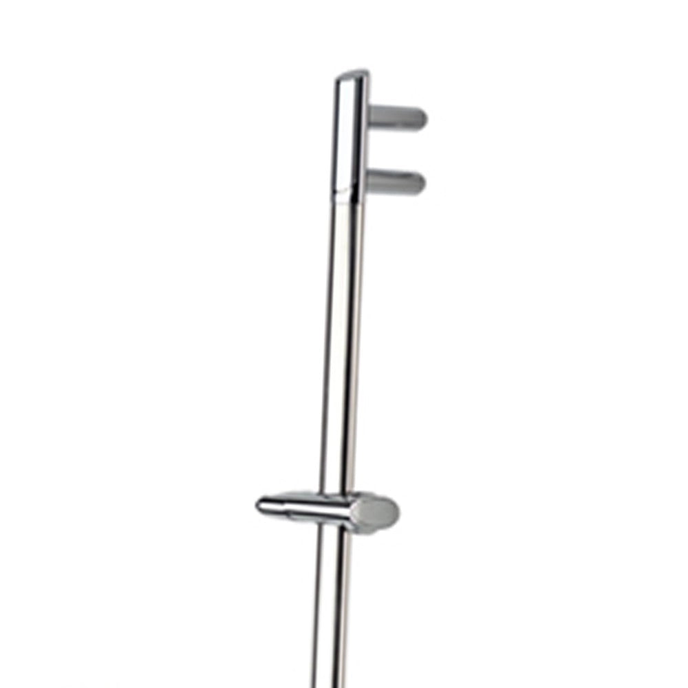Saliscendi cromato con asta minimale ovale dritta